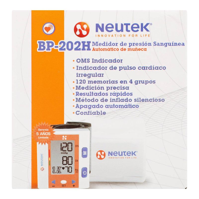 Monitor De Presión Arterial Digital Neutek Muñeca - WeCare Pharma