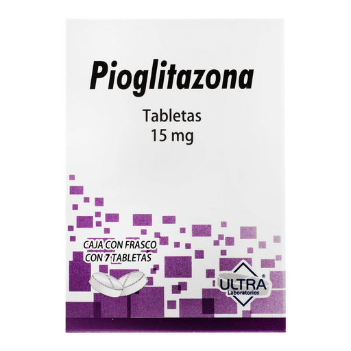 Pioglitazona 15Mg Con 7 Ultra Tabletas - WeCare Pharma
