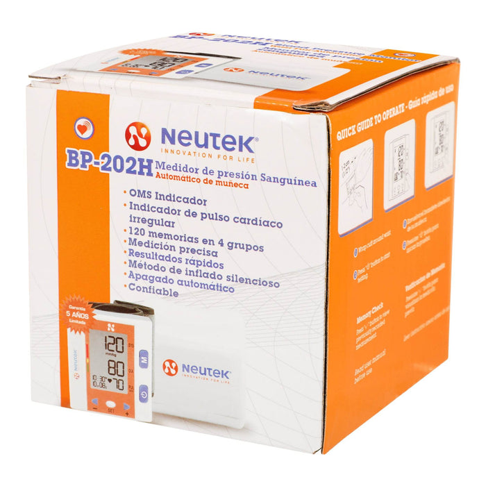 Monitor De Presión Arterial Digital Neutek Muñeca - WeCare Pharma