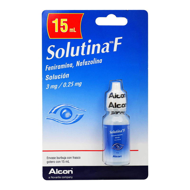 Solutina F Gotas 0.3G/0.016G 15Ml (Feniramina/Nafazolina) - WeCare Pharma