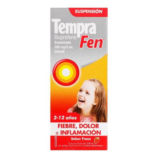 Tempra Fen Suspensión 200Mg/5Ml 100Ml (Ibuprofeno) — WeCare Pharma