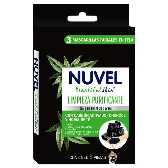 Mascarilla Purificante Nuvel Con 3 1 - 7501082790580