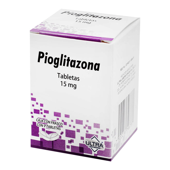 Pioglitazona 15Mg Con 7 Ultra Tabletas - WeCare Pharma