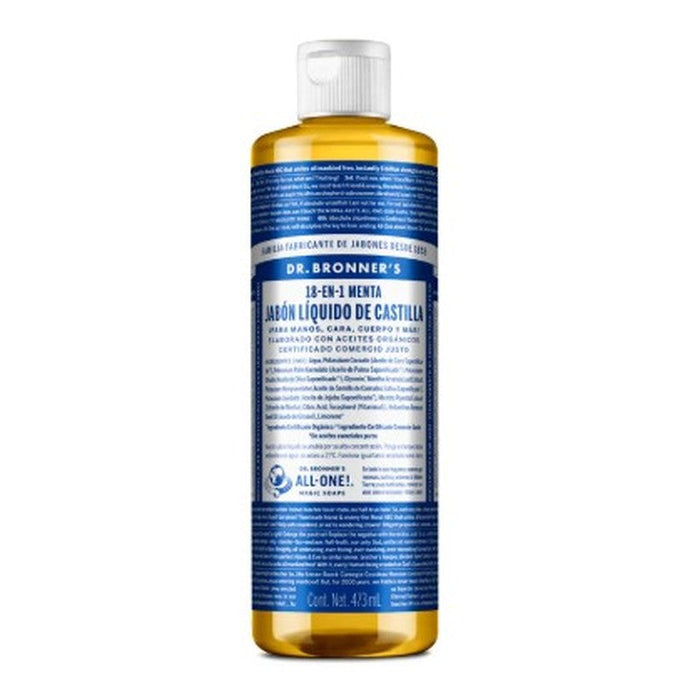 Jabon De Castilla Menta 473Ml Dr Bronners 018787505854