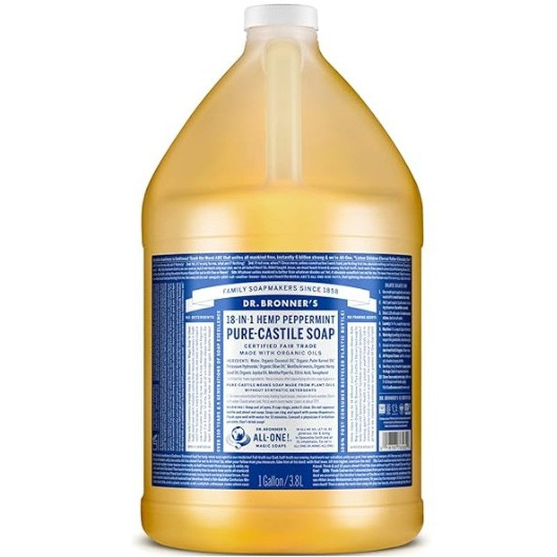 Jabon De Castilla Menta Galon 3.8L Dr Bronner 018787765654