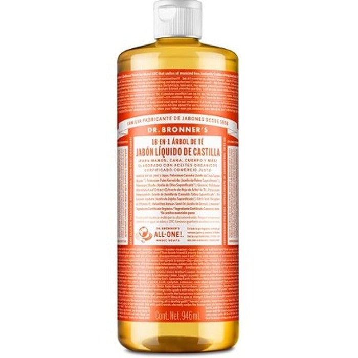 Jabon De Castilla Tea Tree 946Ml Dr Bronners 018787505977