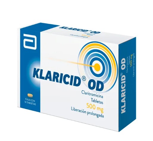Klaricid Od (Claritromicina) 500Mg Tabletas Con 14