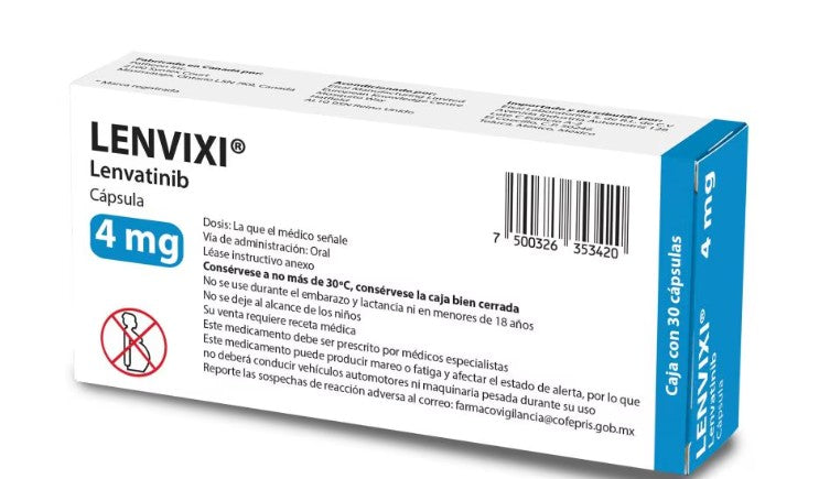 Lenvixi (Lenvatinib) 4Mg Capsulas Con 30