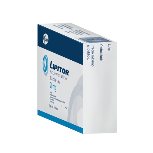 Lipitor (Atorvastatina) Tabletas 20Mg Con 30 1210001175020 costado 1