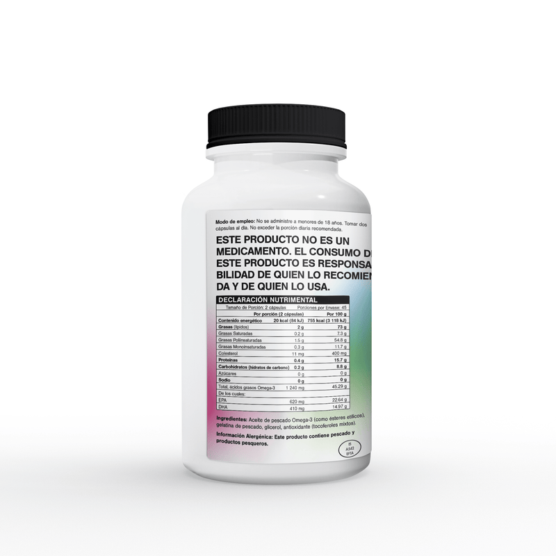 Lysi Aceite De Pescado Omega 3 Forte Con 90 Capsulas 5690548868511 posterior