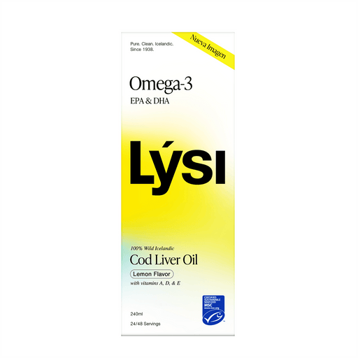 Lysi Omega 3 (Epa/Dha) Sabor Limon Fco 240Ml 5690548863523 frente