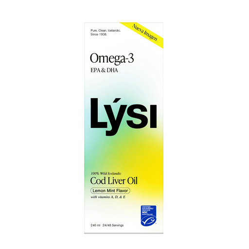 Lysi Omega 3 (Epa/Dha) Sabor Limon Y Menta Fco 240Ml 5690548863554 frente