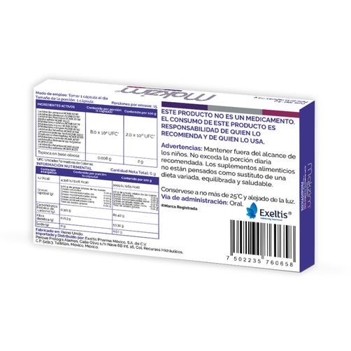 Makzim Probioticos Suplemento Alimenticio Capsulas Con 15 7502235760658 reverso 2