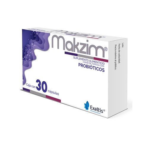 Makzim Probioticos Suplemento Alimenticio Capsulas Con 30 7502235760610 frente 2