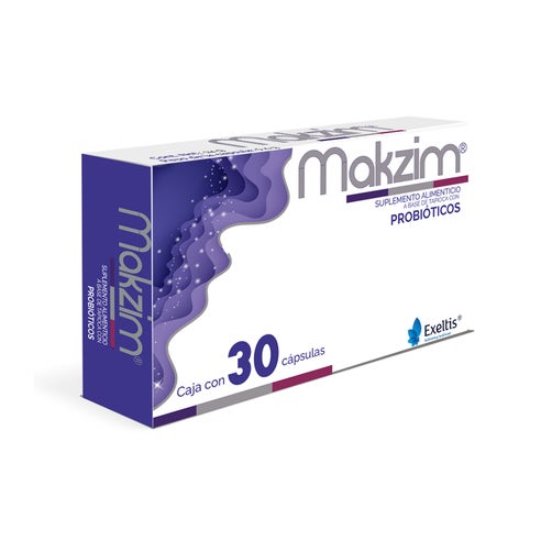Makzim Probioticos Suplemento Alimenticio Capsulas Con 30 7502235760610