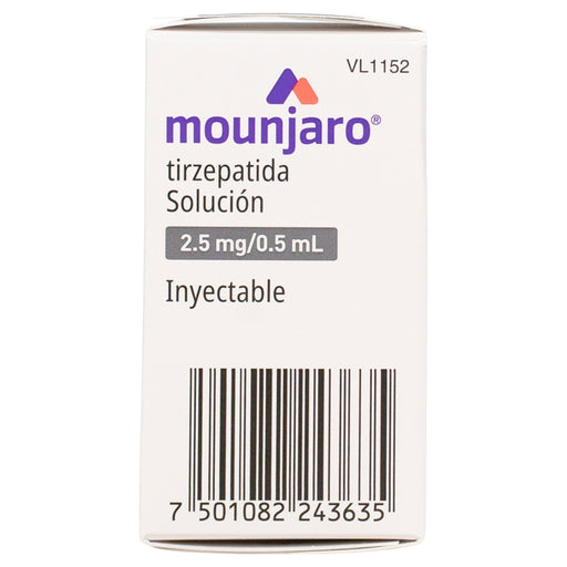 Mounjaro (Tirzepatida) Frasco Ampolleta 2.5Mg/0.5 Ml Con 1 Dosis Unica 7501082243635