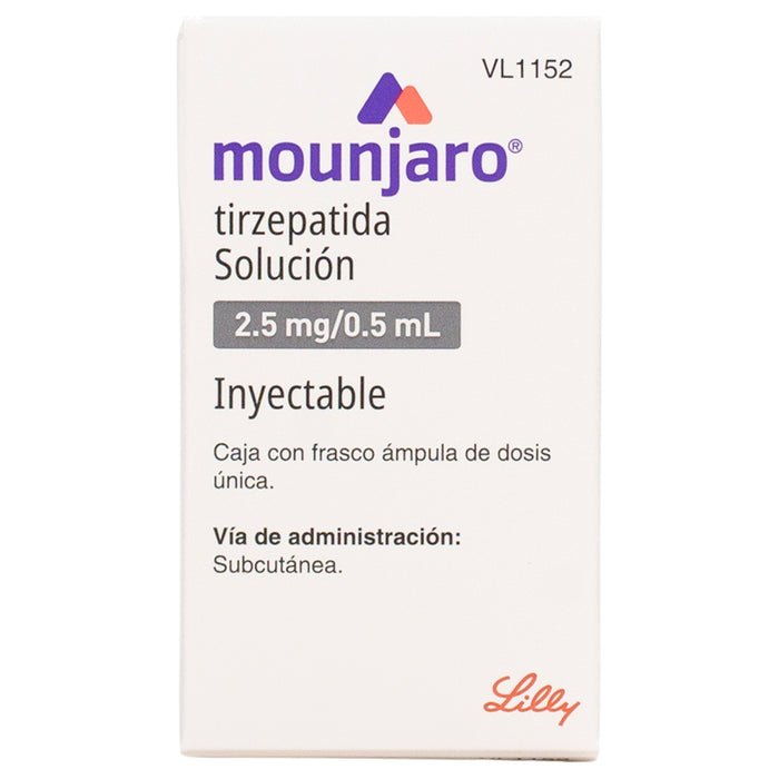 Mounjaro (Tirzepatida) Frasco Ampolleta 2.5Mg/0.5 Ml Con 1 Dosis Unica 7501082243635