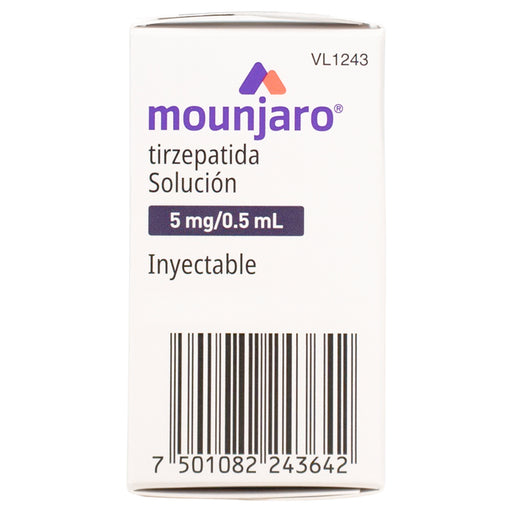 Mounjaro (Tirzepatida) Frasco Ampula 5Mg/0.5 Ml C1 7501082243642