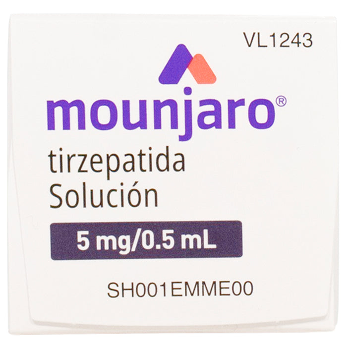 Mounjaro (Tirzepatida) Frasco Ampula 5Mg/0.5 Ml C1 7501082243642