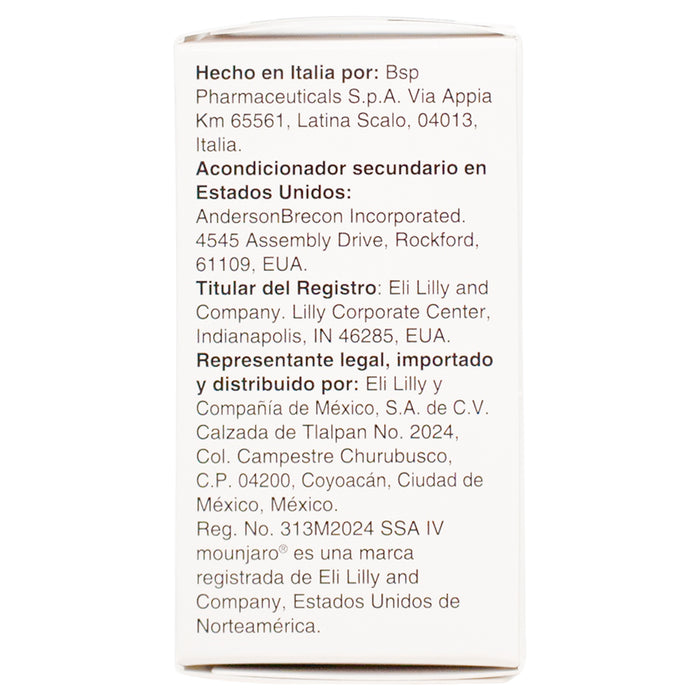 Mounjaro (Tirzepatida) Frasco Ampula 5Mg/0.5 Ml C1 7501082243642