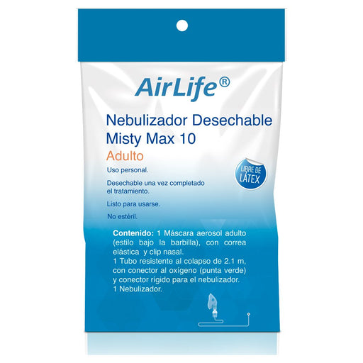 Nebulizador Con Boquilla Misty Max Airlife Adulto 7501048658060