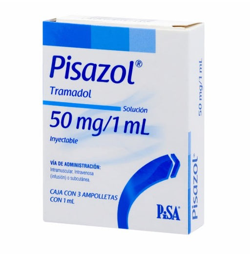 Pisazol (Tramadol) 50Mg/Ml Ampulas Con 3