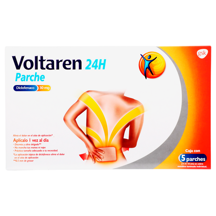 Voltaren Parche 30Mg Con 5 (Diclofenaco) 1 - 7501124816865