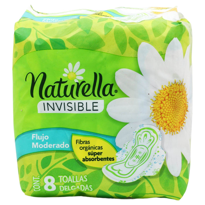 Toallas Naturella Invisible Con 8 - WeCare Pharma