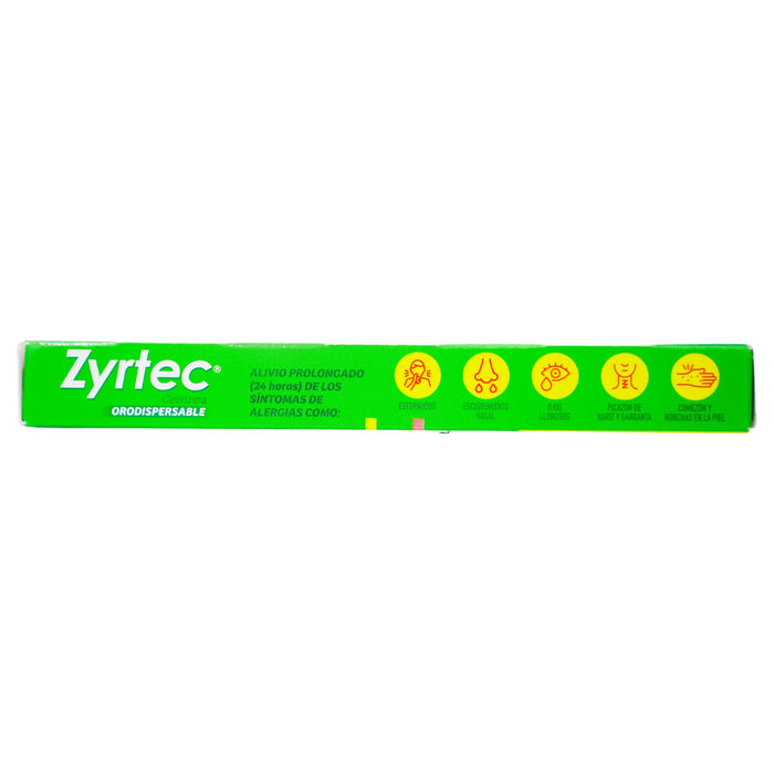 Zyrtec (Cetirizina) Tabletas Orosdispersable 10Mg Con 10 - WeCare Pharma