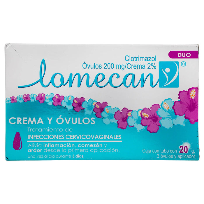 Lomecan V Duo Ovulos 200Mg Crema 2% 20G (Clotriazol) - WeCare Pharma