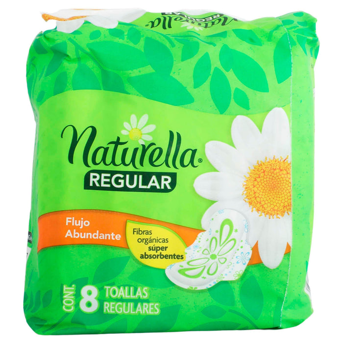 Toallas Naturella Regular Con 8 - WeCare Pharma