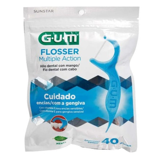 Palillos Gum Con Hilo Flosser Multiple Accion Con 40 070942304726