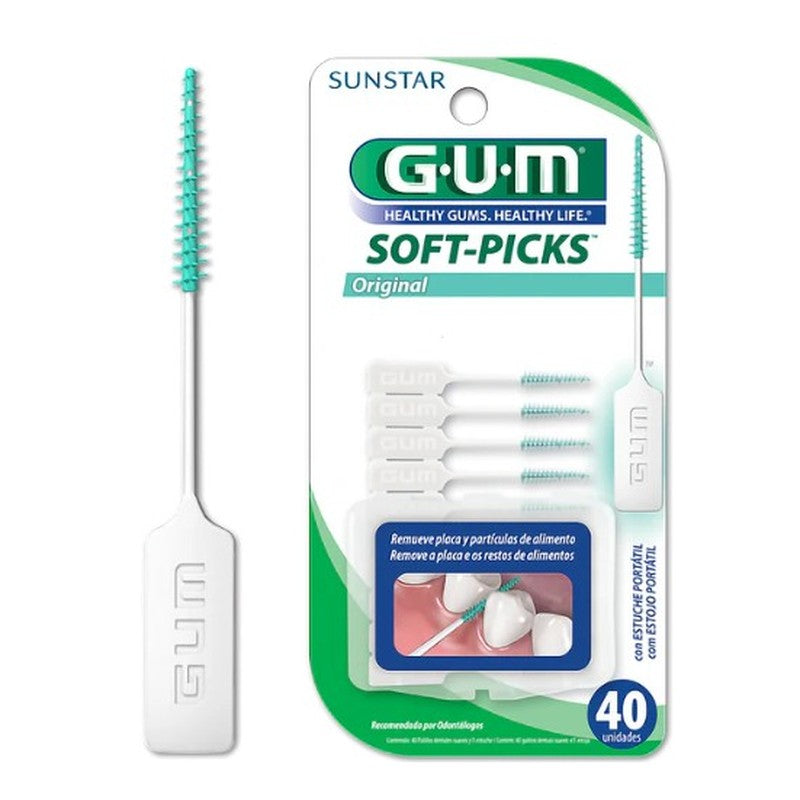 Palillos Gum Soft Picks Con 40 070942122863