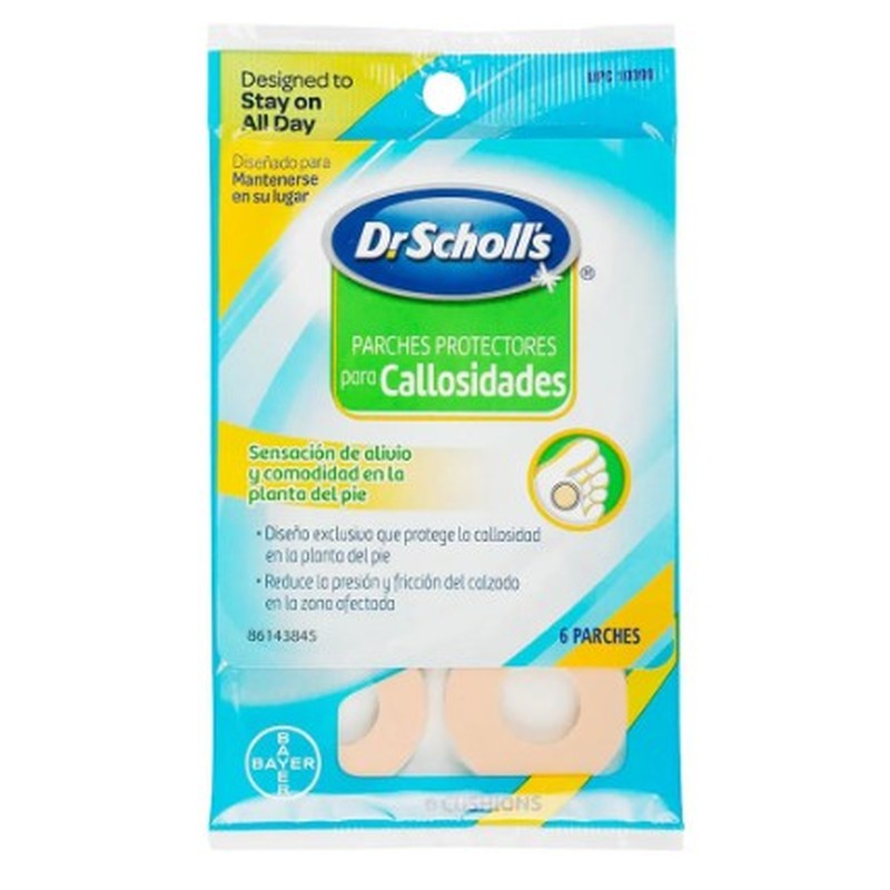 Parche Scholl Hule Espuma Para Callos Con 6 011017103905