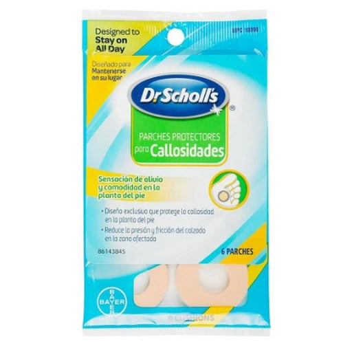 Parche Scholl Hule Espuma Para Callos Con 6 011017103905