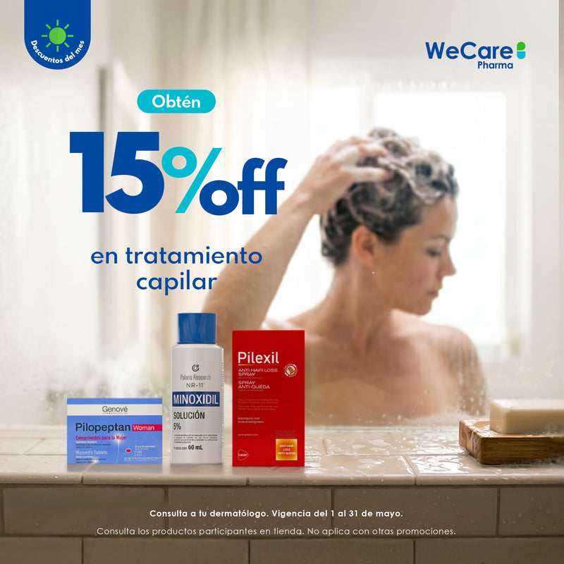 Obtén 15% de descuento en tratamiento capilar
