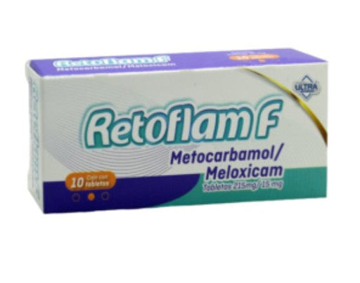 Retoflam F (Metocarbamol/Meloxicam) 215Mg/15Mg Tabletas Con 10