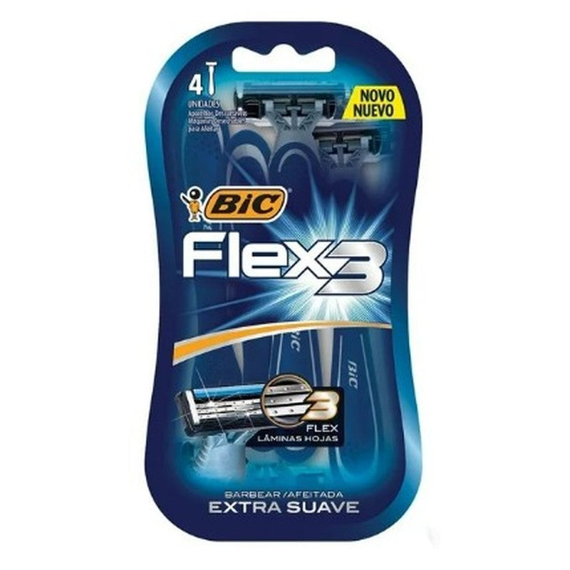 Bic Flex3 Extra Smooth Razors With 4 — WeCare Pharma