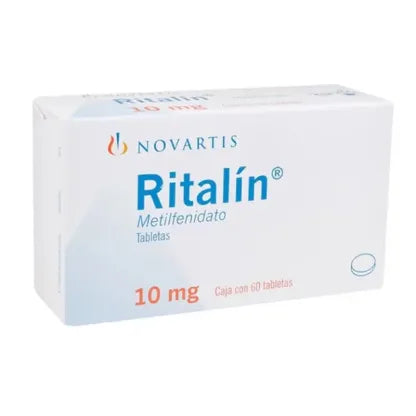 Ritalin (Metilfenidato) Tabletas 10Mg Con 60 7501124820534