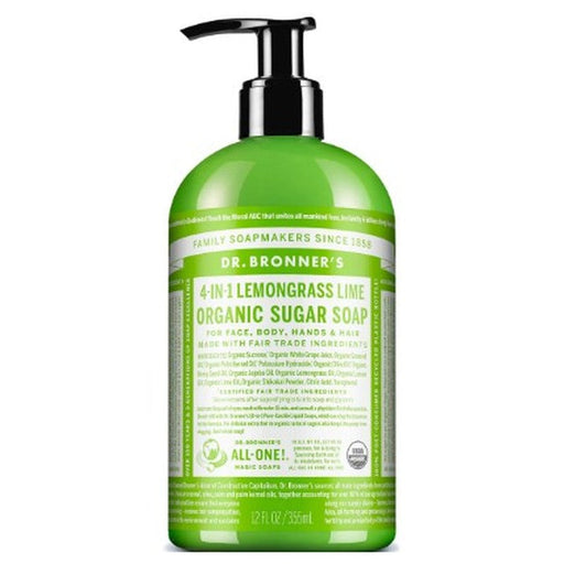 Sugar Soap Lemongrass 355Ml Dr Bronners 018787950050