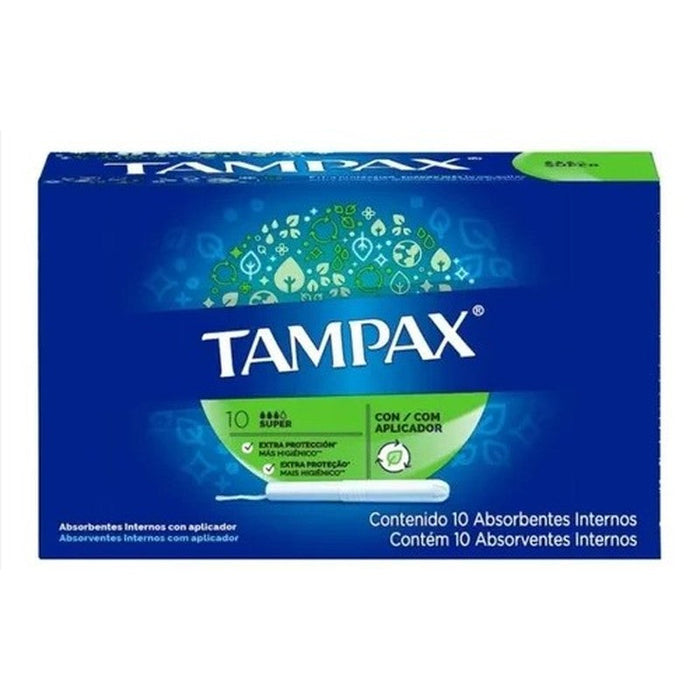 Tampones Tampax Super Absorbentes Con 10 020800600330