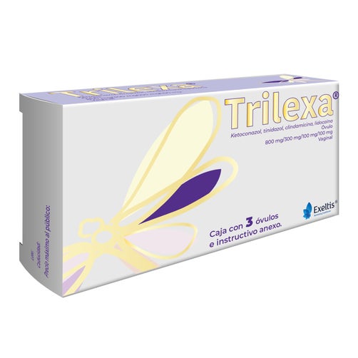 Trilexa 800 Mg/300Mg/100Mg/100Mg Caja Con 3 Óvulos 7502235760641 frente 2