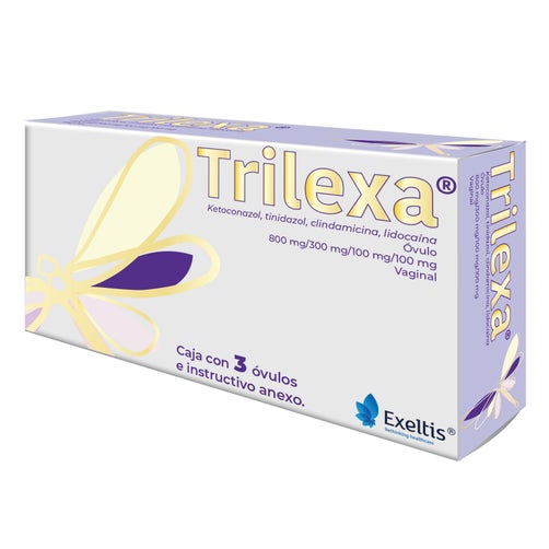 Trilexa 800 Mg/300Mg/100Mg/100Mg Caja Con 3 Óvulos 7502235760641 costado