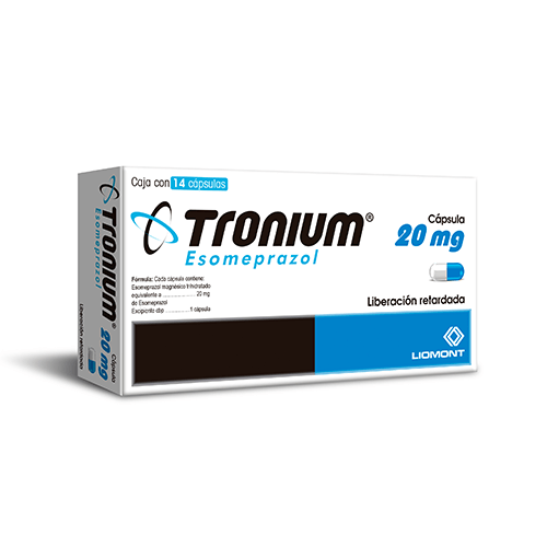 Tronium (Esomeprazol) Capsulas 20Mg Con 14 7501299310946
