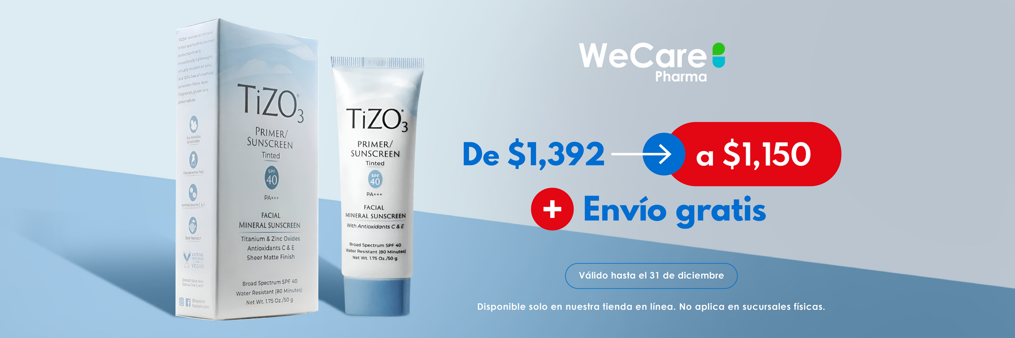 Promoción Tizo3 de $1,392 a $1,1150 mas envío gratis
