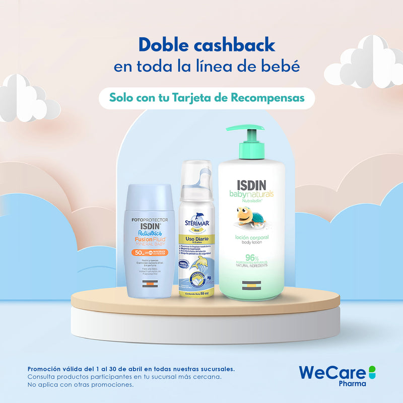 Doble Cashback en toda la línea de bebés, solo con tu tarjeta de recompensas en sucursales