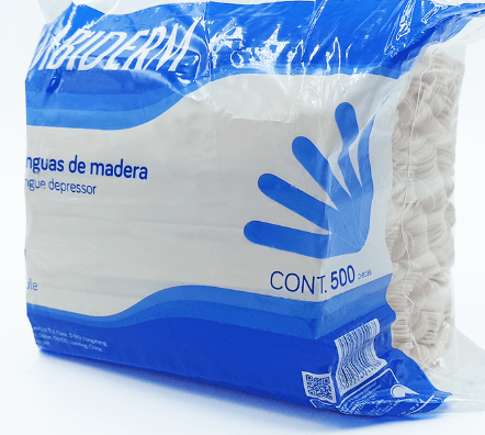 Abatelenguas De Madera Ambiderm Con 500 - WeCare Pharma