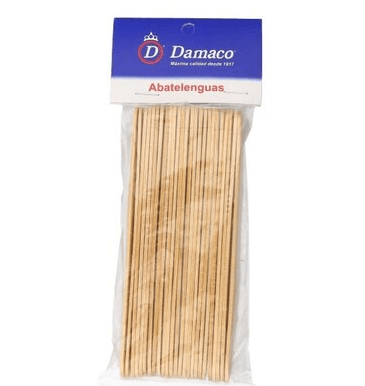 Abatelenguas De Madera Damaco Con 25 - WeCare Pharma