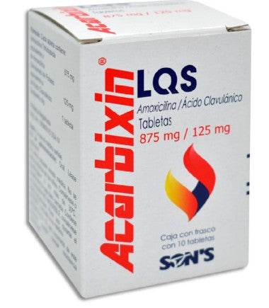 Acarbixin Lqs (Amoxicilina/Acido Clavulanico) Tabletas 875/125Mg Con 10 - WeCare Pharma