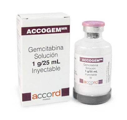 Accogem (Gemcitabina) Solución Inyectable 1G/25Ml Con 1 - WeCare Pharma